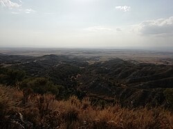 Vista panorámica de la sierra de Alcubierre en Perdiguera