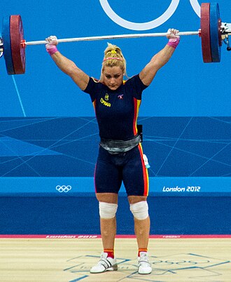 Lidia Valentín compitiendo en los Juegos Olímpicos de Londres 2012