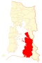 Mapa de distribución comunal de la Provincia de Palena