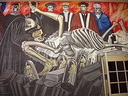 Obra representativa del muralismo mexicano por José Clemente Orozco