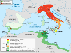 Mapa de las guerras púnicas