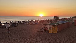 Atardecer en la costa de Monte Hermoso