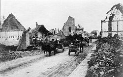 Estragos en Flandes en 1914