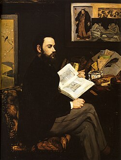Retrato de Émile Zola, por Édouard Manet.