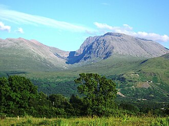 Fotografía del monte Ben Nevis en Escocia
