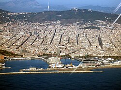 Vista aérea de Barcelona