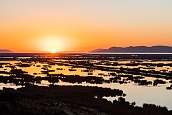 Vista panorámica del lago Titicaca