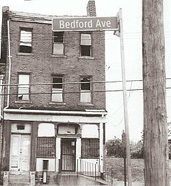 Hogar de la infancia de Wilson, en 1727 Bedford Avenue, Pittsburgh.