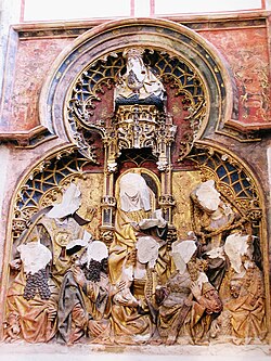Detalle de iconoclastia en una catedral