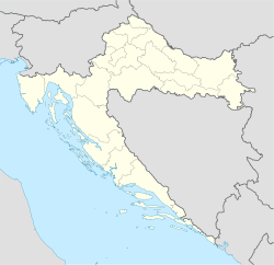 Mapa de localización de Zagreb en Croacia