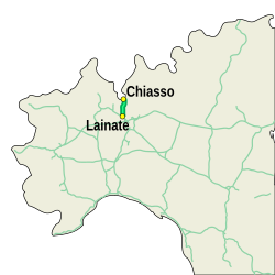 Vista de la Autostrada dei Laghi en la actualidad