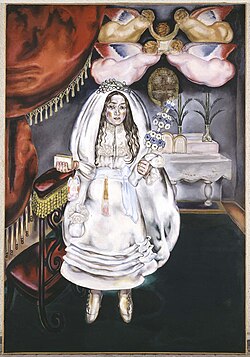 La comulgante, 1914. Óleo sobre lienzo.