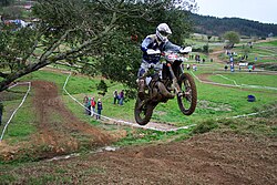 Ejemplo de motor de motocicleta de dos tiempos