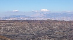 Paisaje árido en Almería