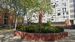 Obelisco situado en el barrio de El Buen Pastor