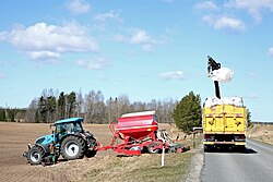 Trabajos de siembra primaveral en Estonia