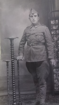 Soldado de la Infantería Española en Tetuán.