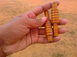 Bails colocados sobre los stumps
