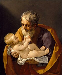 Pintura de José de Nazaret por Guido Reni