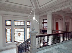 Perspectiva interior del edificio