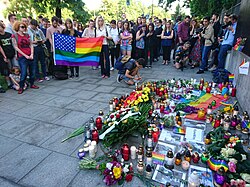 Homenaje en Varsovia tras los sucesos de Orlando