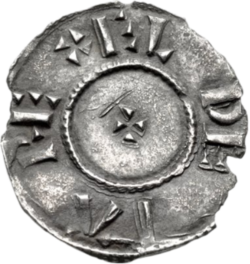 Representación y datos biográficos de Guthrum I de Estanglia