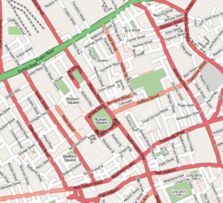 Mapa del distrito de Bloomsbury
