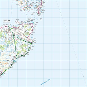 Mapa detallado del Ordnance Survey