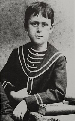 El joven Thomas Mann en 1884