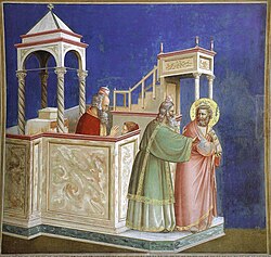 Joaquín expulsado del Templo, Capilla de los Scrovegni