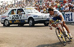 Retrato del ex ciclista francés Éric Boyer