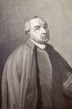 Grabado histórico del siglo XIX que muestra al erudito y cronista Ambrosio de Morales.