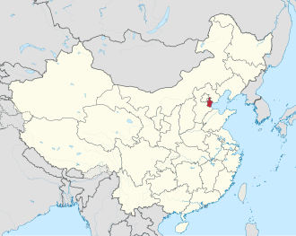 Ubicación de Tianjin en China