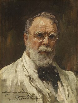 Autorretrato de Francisco Pradilla pintado en 1917