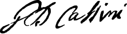Firma manuscrita de Giovanni Domenico Cassini