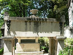 Tumba de Molière en el cementerio de Père Lachaise