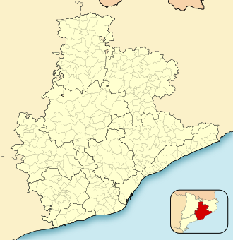 Ubicación de San Justo Desvern en la provincia de Barcelona