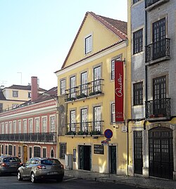 Fachada de la Casa-Museo de Amália Rodrigues en Lisboa