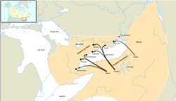 Mapa histórico del siglo XVII