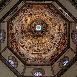 Frescos de Giorgio Vasari en la cúpula de la catedral de Florencia