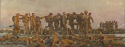 Pintura 'Gaseados' de John Singer Sargent