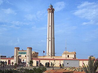 Fotografía panorámica del entorno costero y marítimo en el área del cabo Bojador.