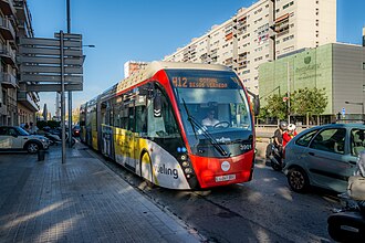 Autobús de la línea H12 de la Red Ortogonal de Autobuses