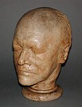 Máscara mortuoria de William Blake presente en el estudio de Bacon