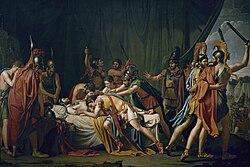 Pintura histórica sobre la muerte de Viriato