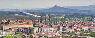 Panorámica general de Santiago de Compostela