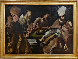 Los cuatro padres de la Iglesia Latina por Louis Cousin