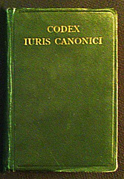 Edición del Código de Derecho Canónico