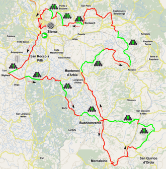Detalles informativos de la competición Strade Bianche 2017
