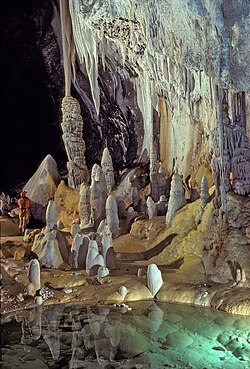 Cueva Lechuguilla, situada en Nuevo México, Estados Unidos.
